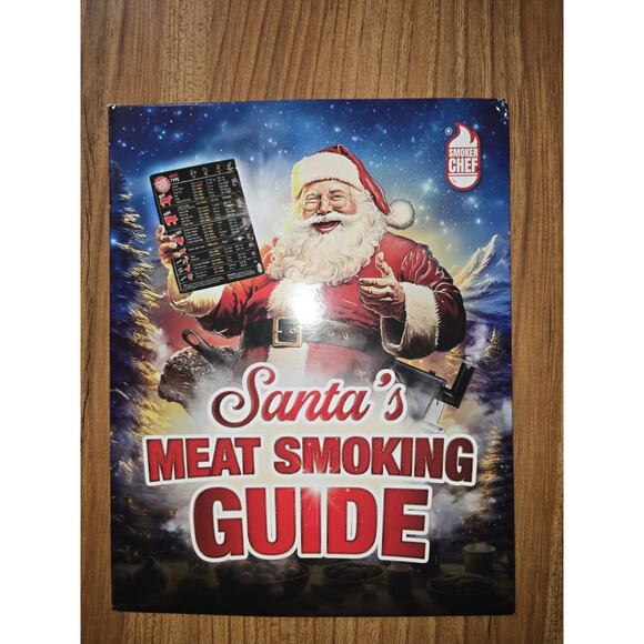 Santa's Meat Smoking Guide Pellet Grill Accessories Wood Time Temp Christmas s34 - Picture 7 of 7